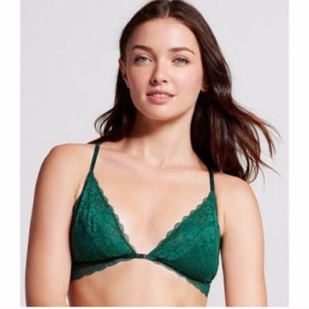 Green Lace Racerback Bralette